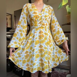 Floral Anthropologie Mini Dress